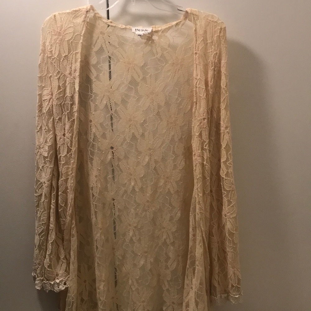 Love Sadie Cream Lace Kimono